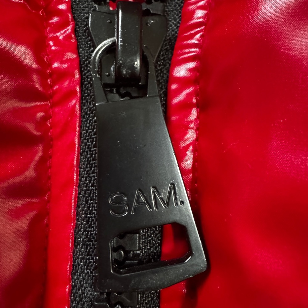 Sam Cherry Red Freestyle Down Puffer Jacket Small… - image 8